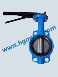 DIN/API Cast iron wafer butterfly valve