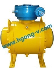 API gear operation welded forged steel ball valve