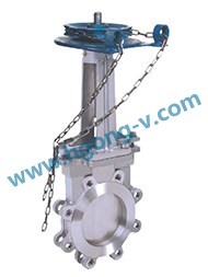 DIN stainless steel lug type knife gate valve