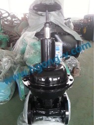 DIN Pneumatic flange diaphragm valve 